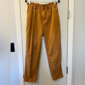 Paper Bag Pant Ankle Crop size 6